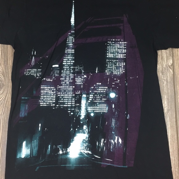 American Rag “city scape after dark” Men’s Large - Picture 6 of 8